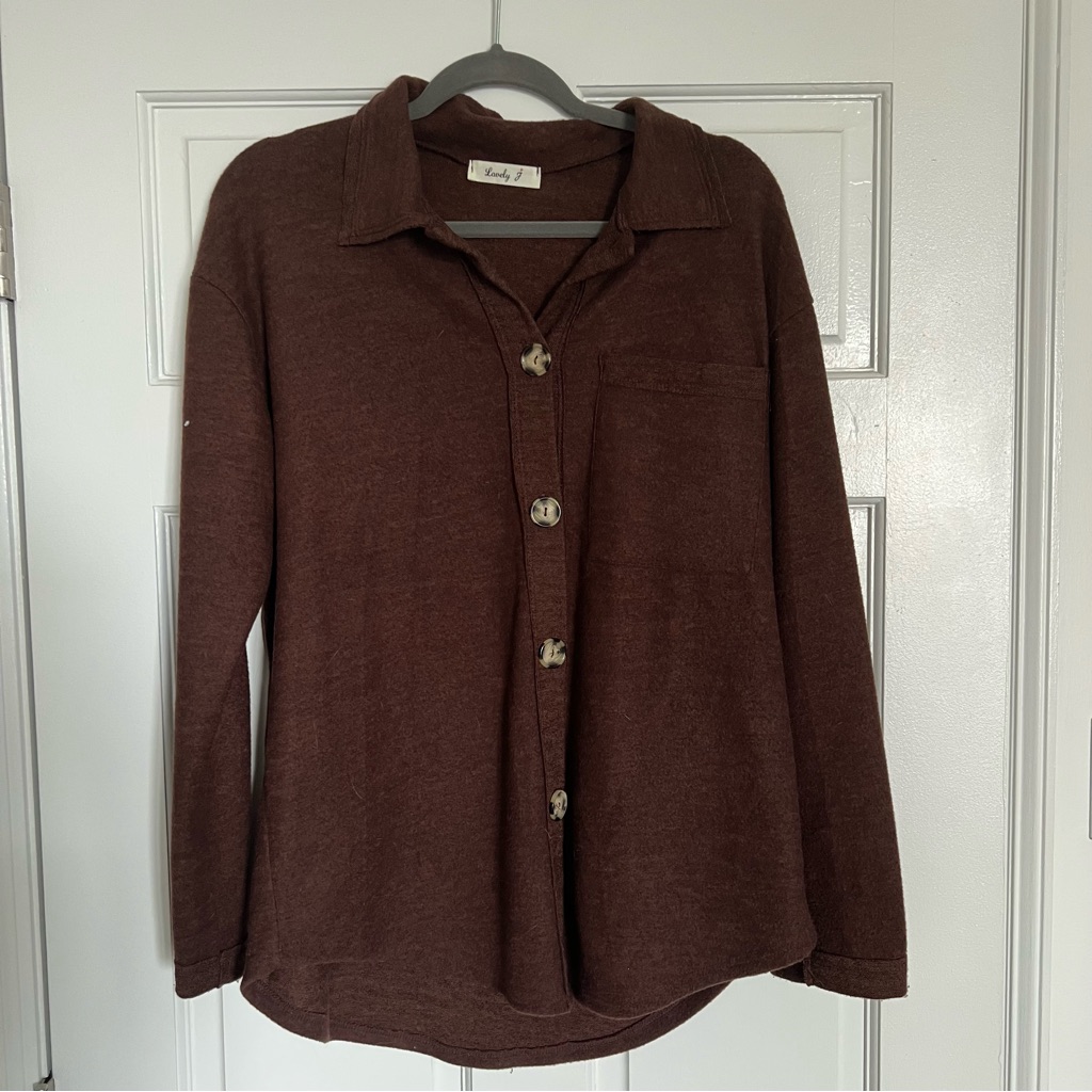 Very Soft Brown Button Down